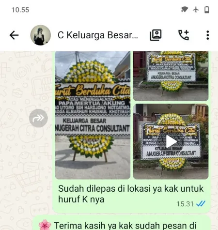 Pengiriman Papan Bunga Duka Sukaasih